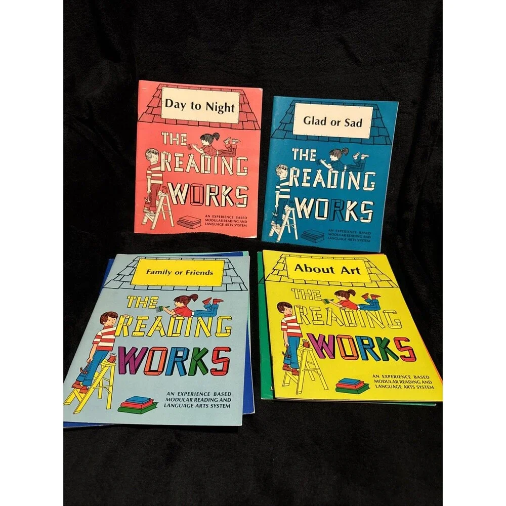 Set of 8 Vintage 70s Experience Based Modular Reading and Language Arts System
